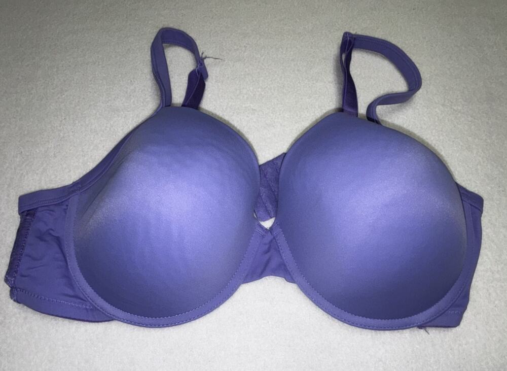 Fashion Bug Style 1106 Bra Size 40C Purple Padded Underwire Tee Shirt